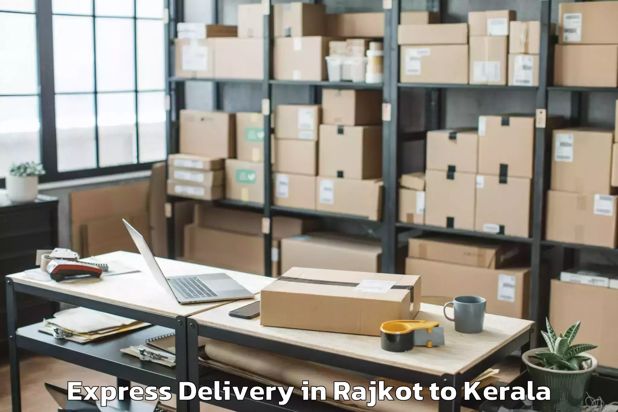 Trusted Rajkot to Thangaloor Express Delivery